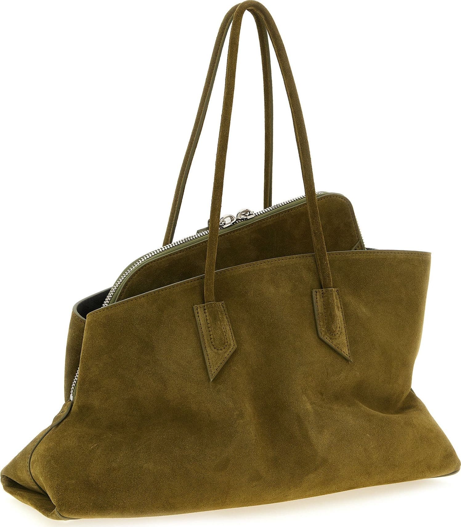 Bicolor Bovine Leather Shoulder Bag - 2