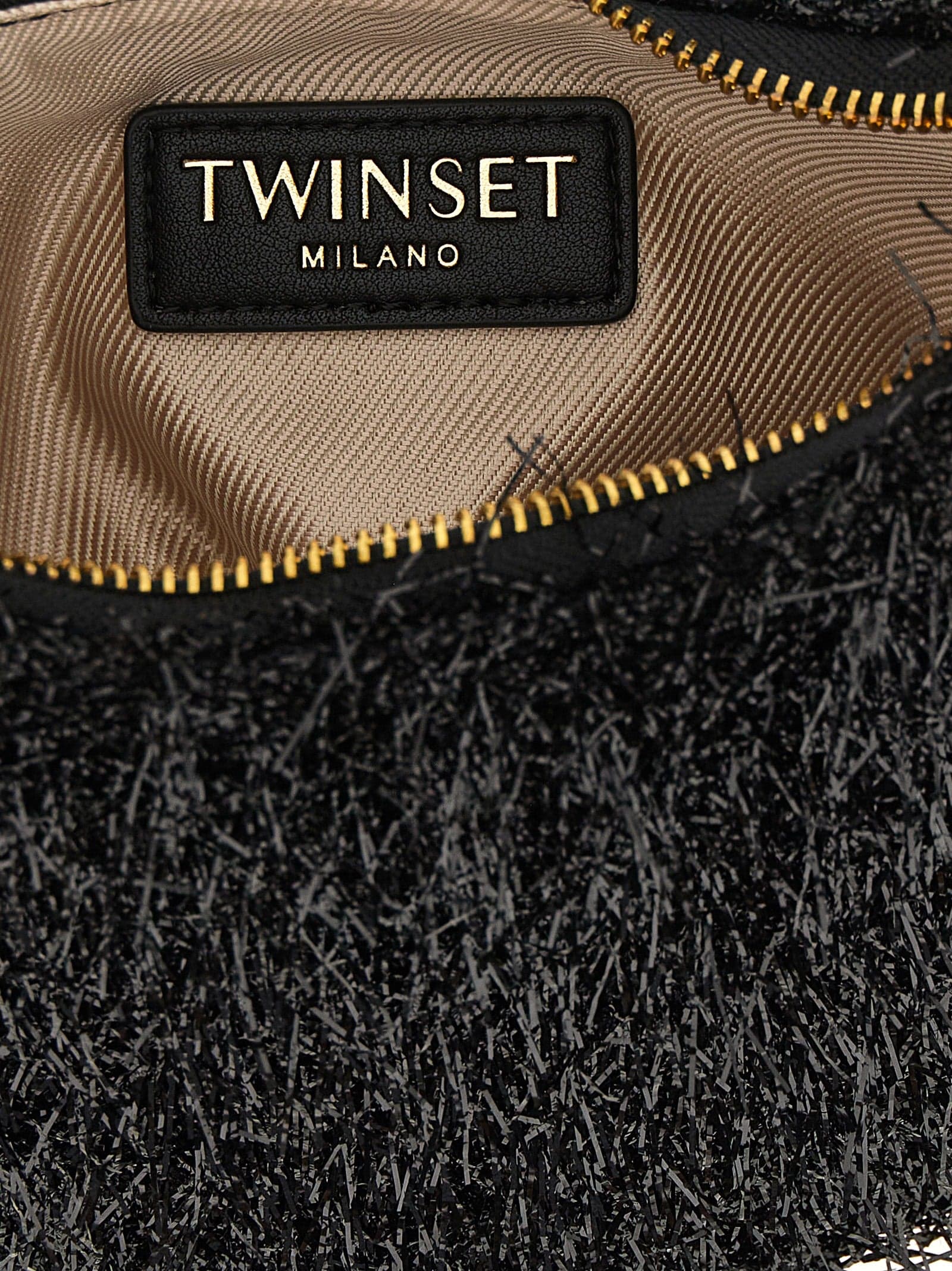 Black Polyester Handbag - 4