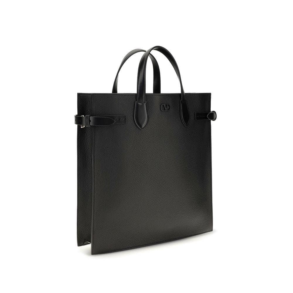 Black Calf Leather Bos Taurus Shoulder Bag - 2