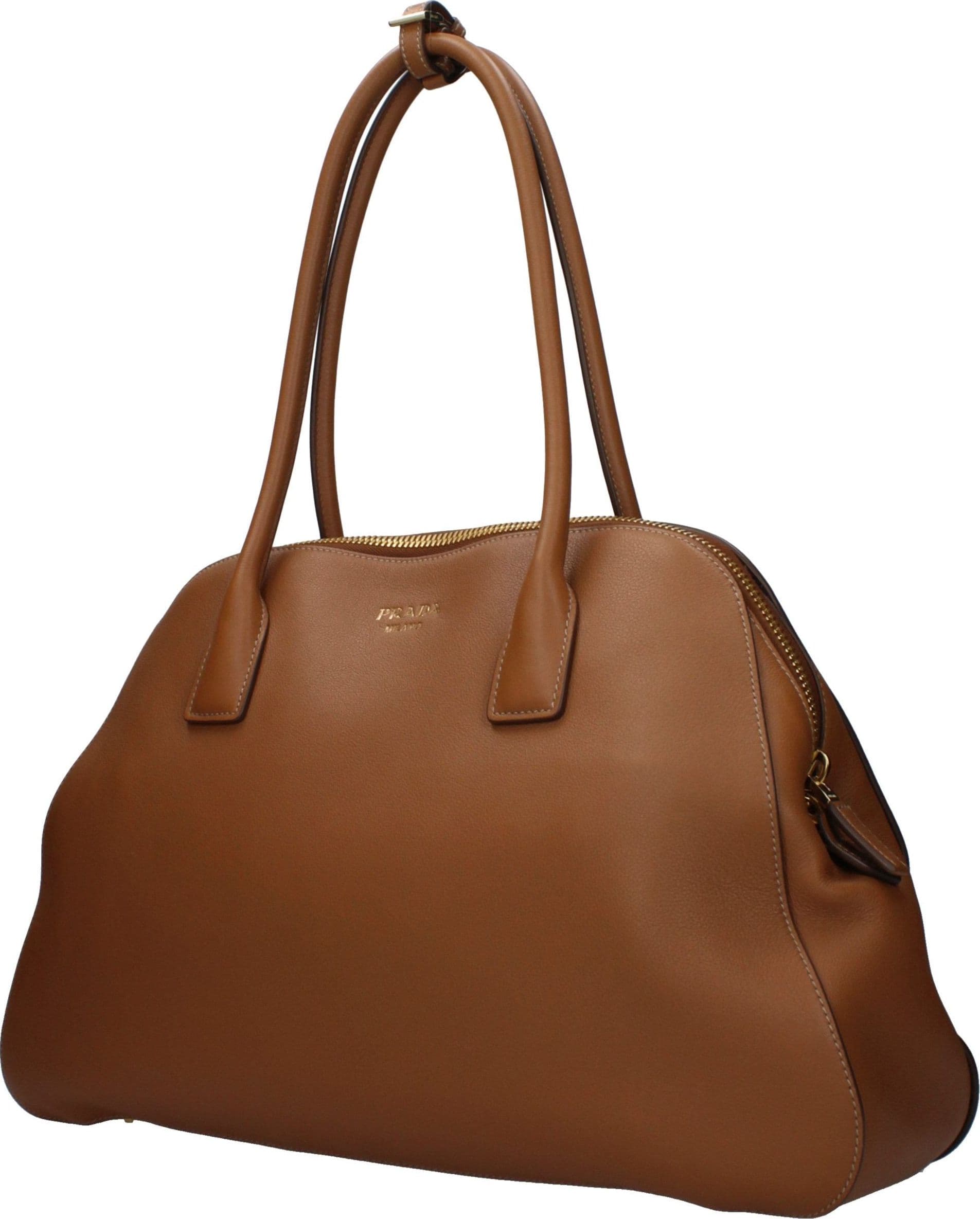 Brown Leather Shoulder Bag - 2