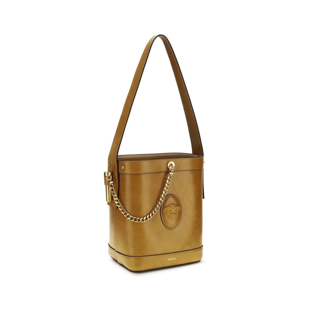 Brown Calf Leather Bos Taurus Backet Bag - 2