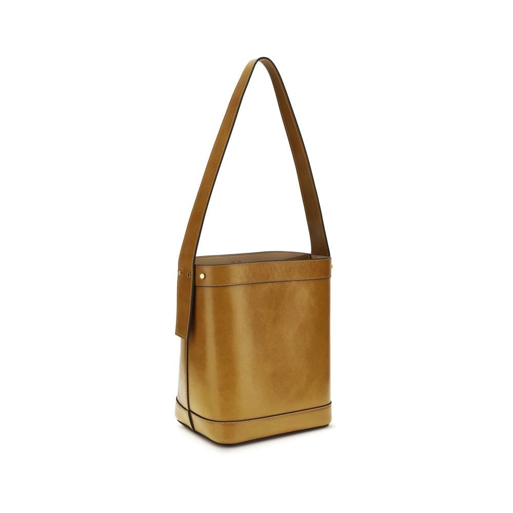 Brown Calf Leather Bos Taurus Backet Bag - 3