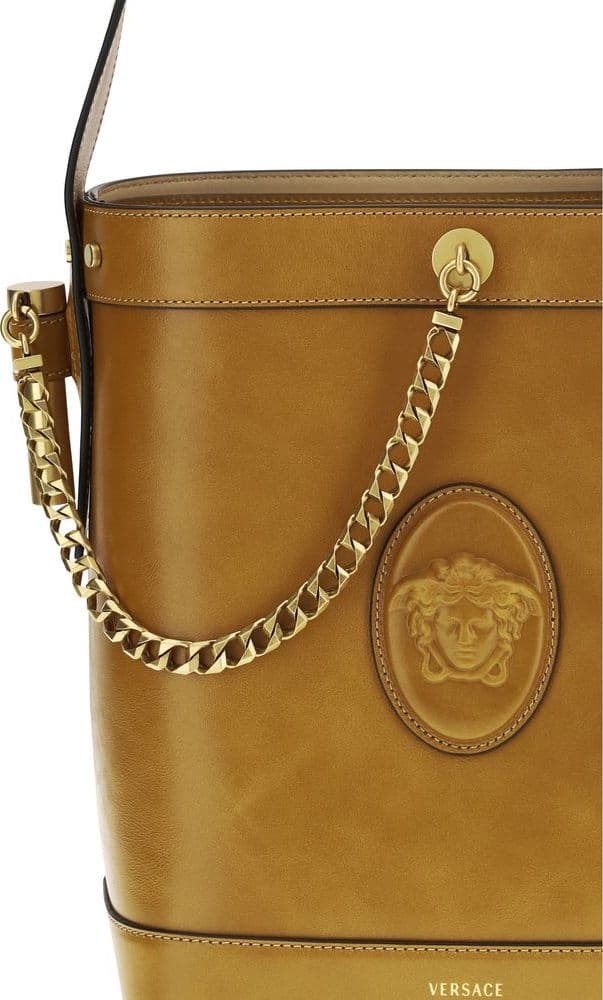 Brown Calf Leather Bos Taurus Backet Bag - 4