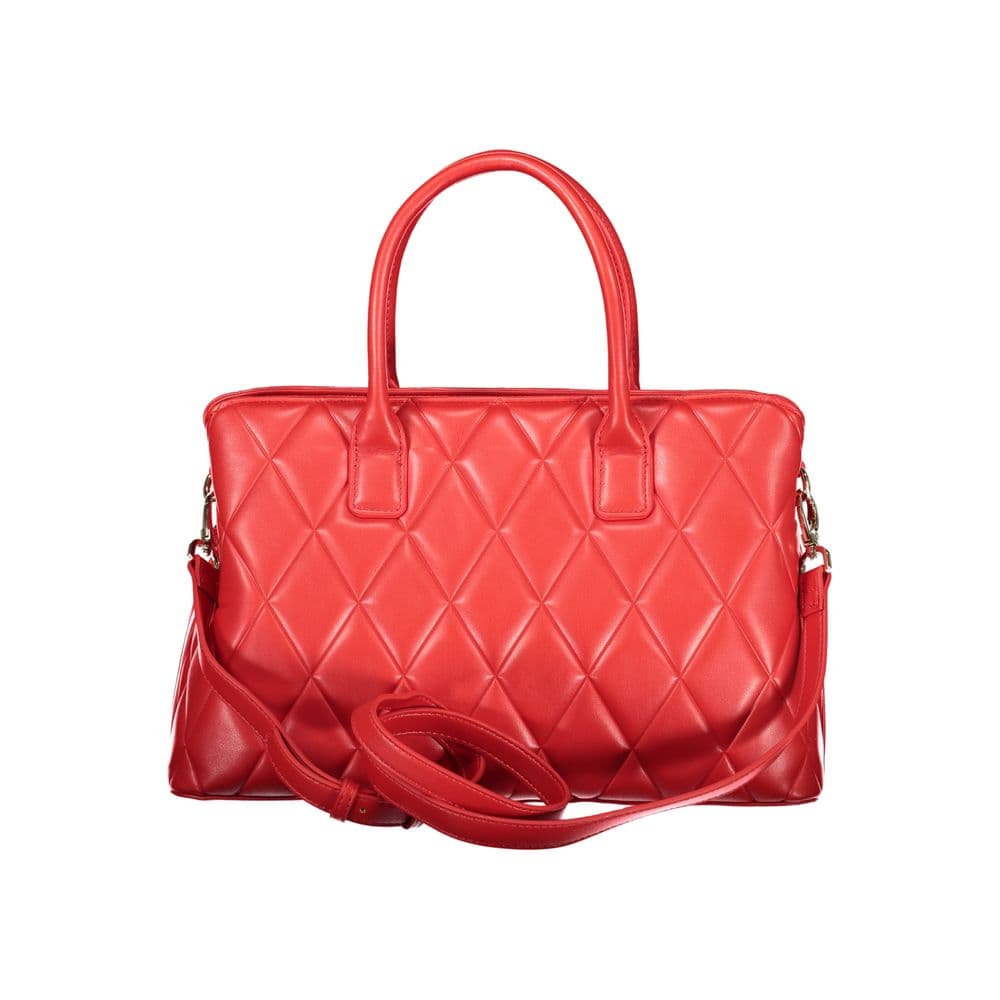 Rosso Polyurethane Women's Bag with Handles and Compartments - 2