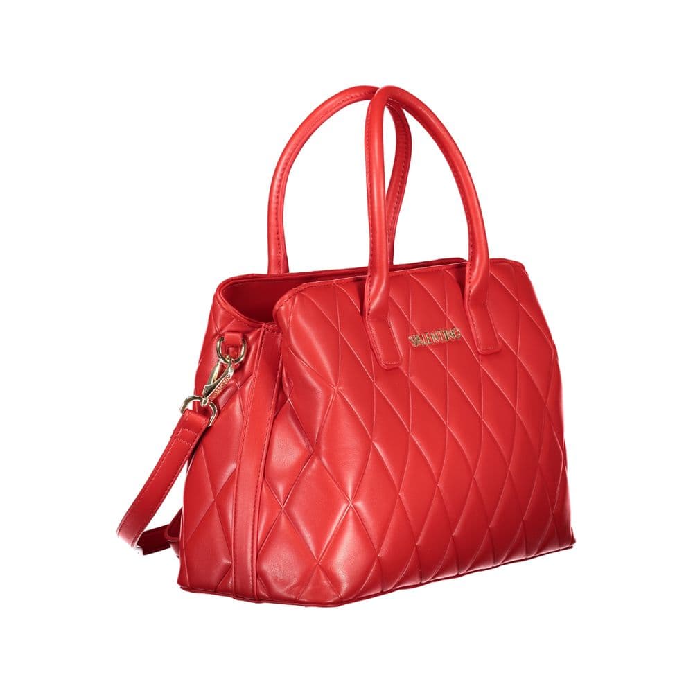 Rosso Polyurethane Women's Bag with Handles and Compartments - 3