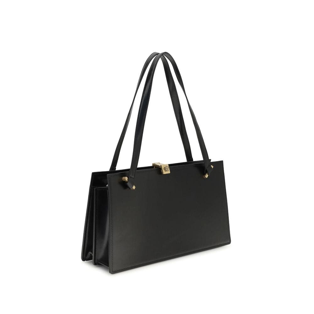 Black Calf Leather Bos Taurus Shoulder Bag - 2