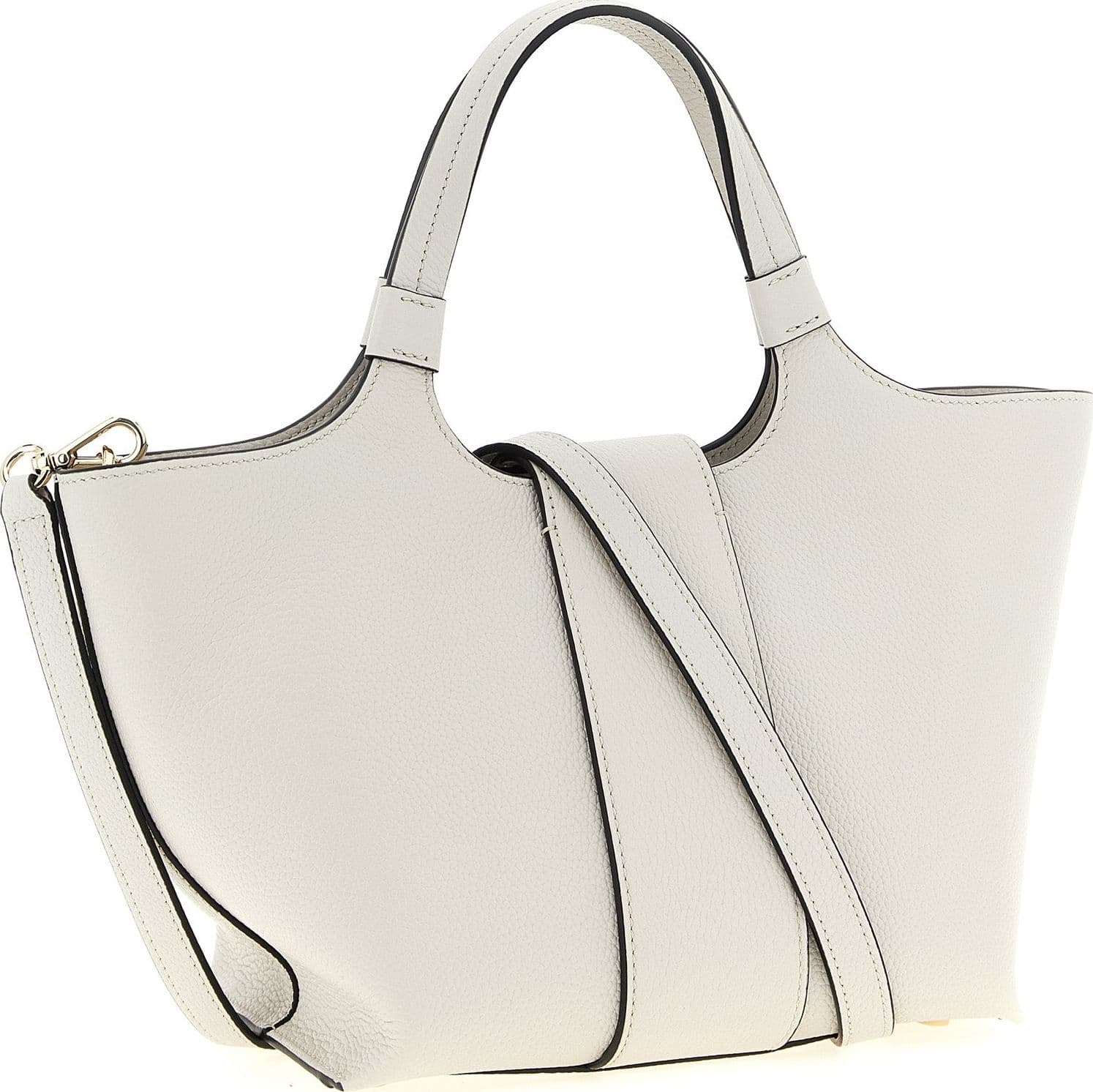 Gray Calfskin Tote Bag - 2