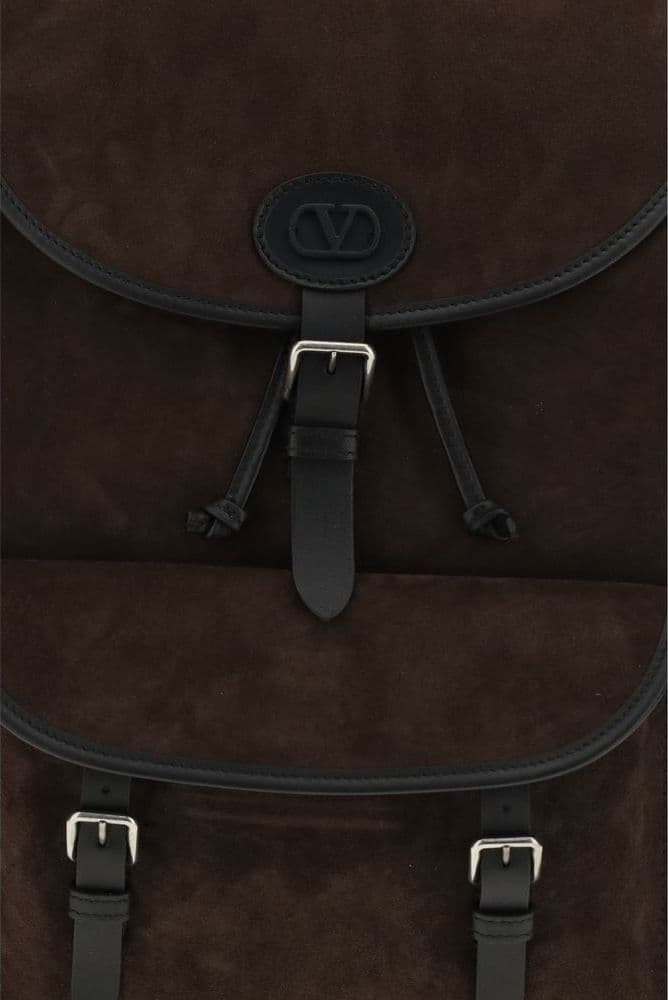 Brown Calf Leather Bos Taurus Backpack - 3