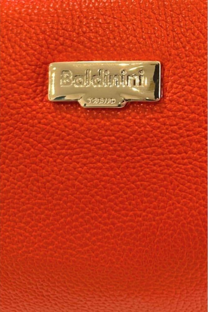 Orange Leather Women Handbag - 5