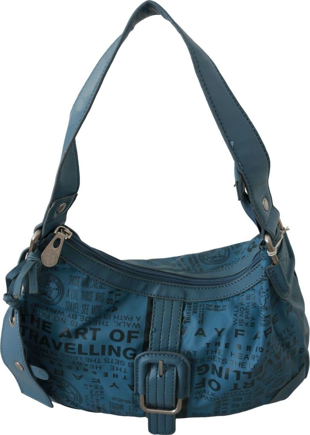 Shoulder Handbag Printed Purse Women Blue - 2
