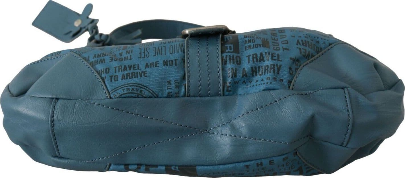 Shoulder Handbag Printed Purse Women Blue - 4