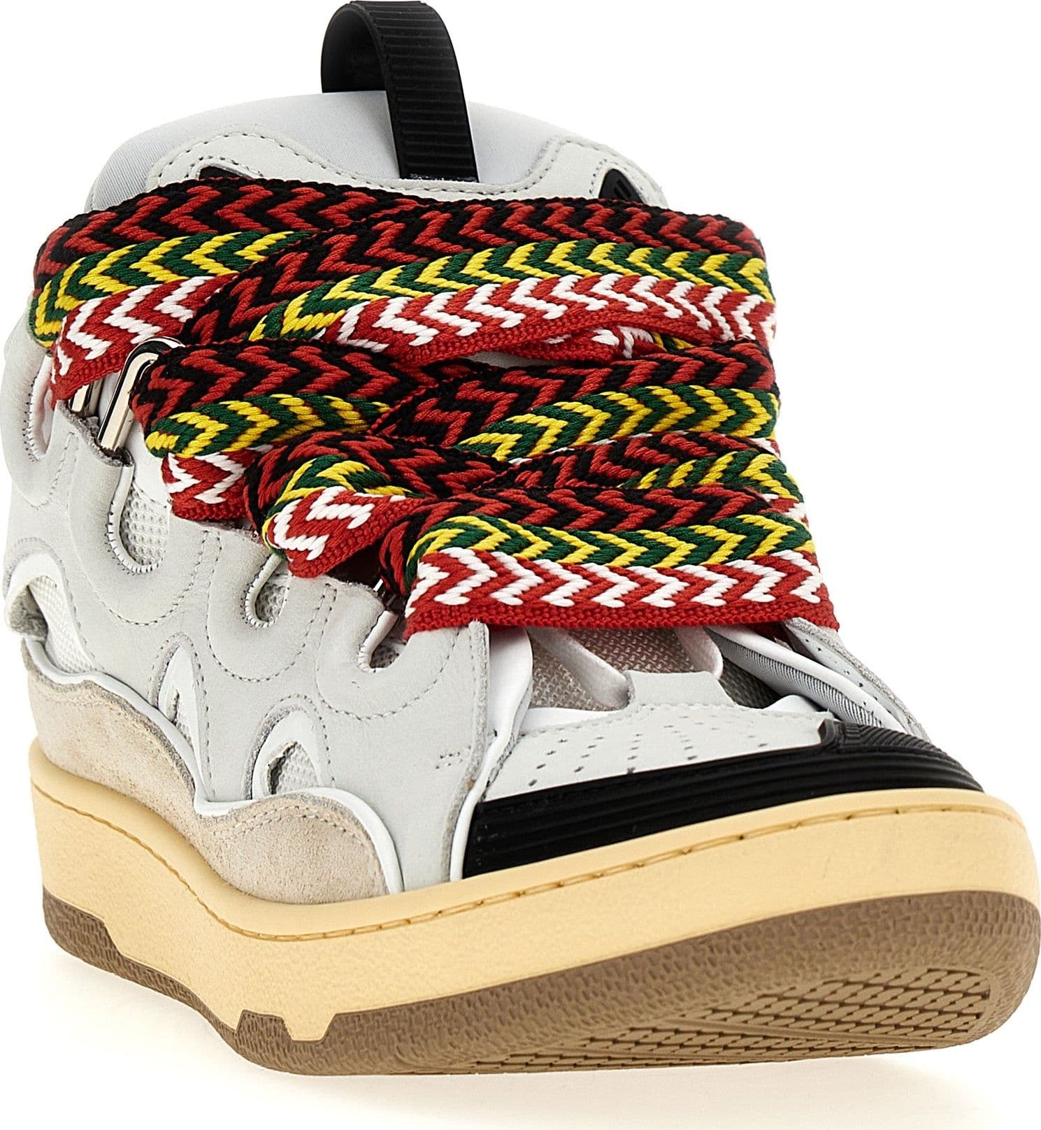 Gray Calfskin Chunky Sneakers - 2