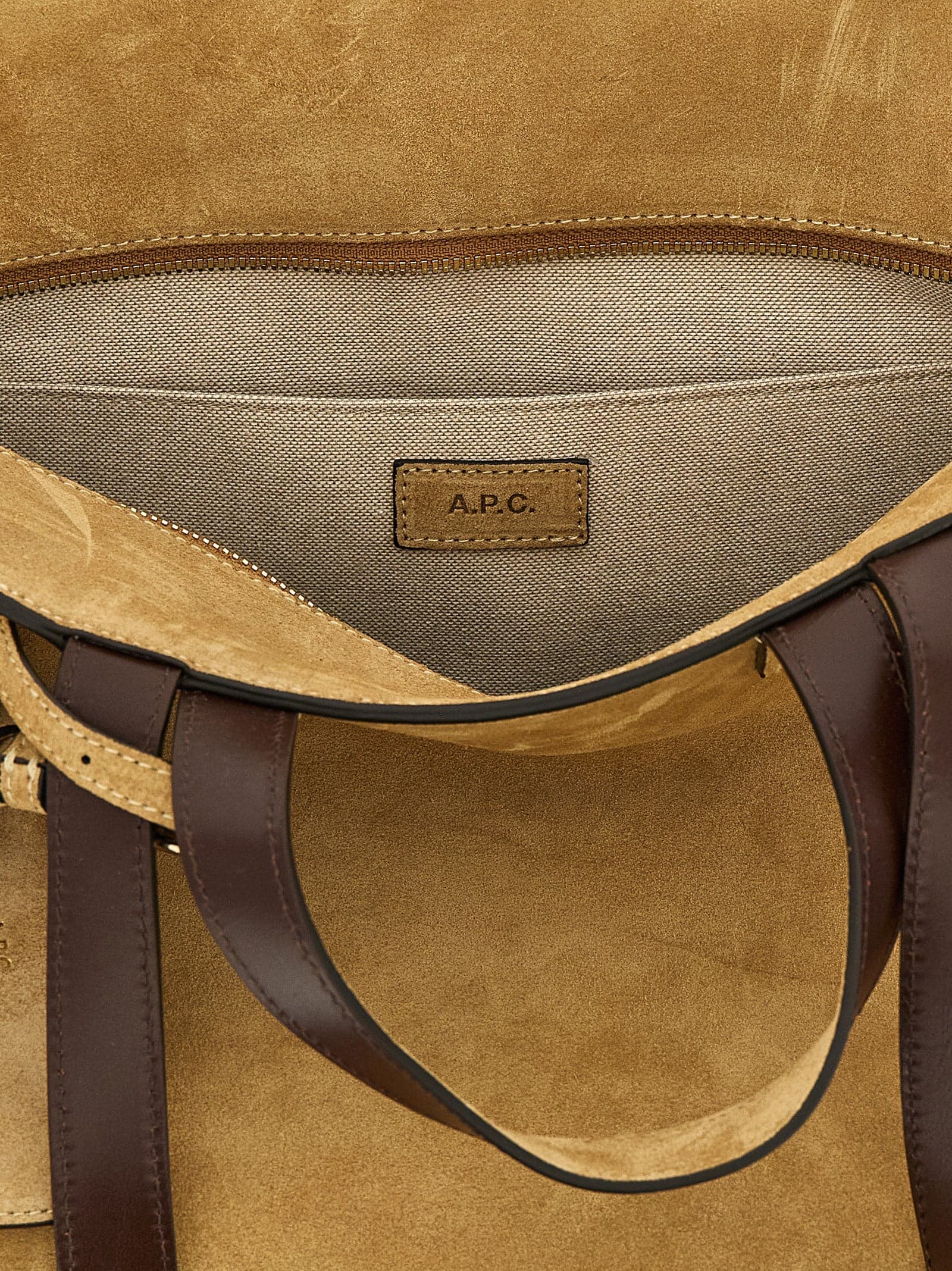 Brown Cowhide Tote Bag - 4