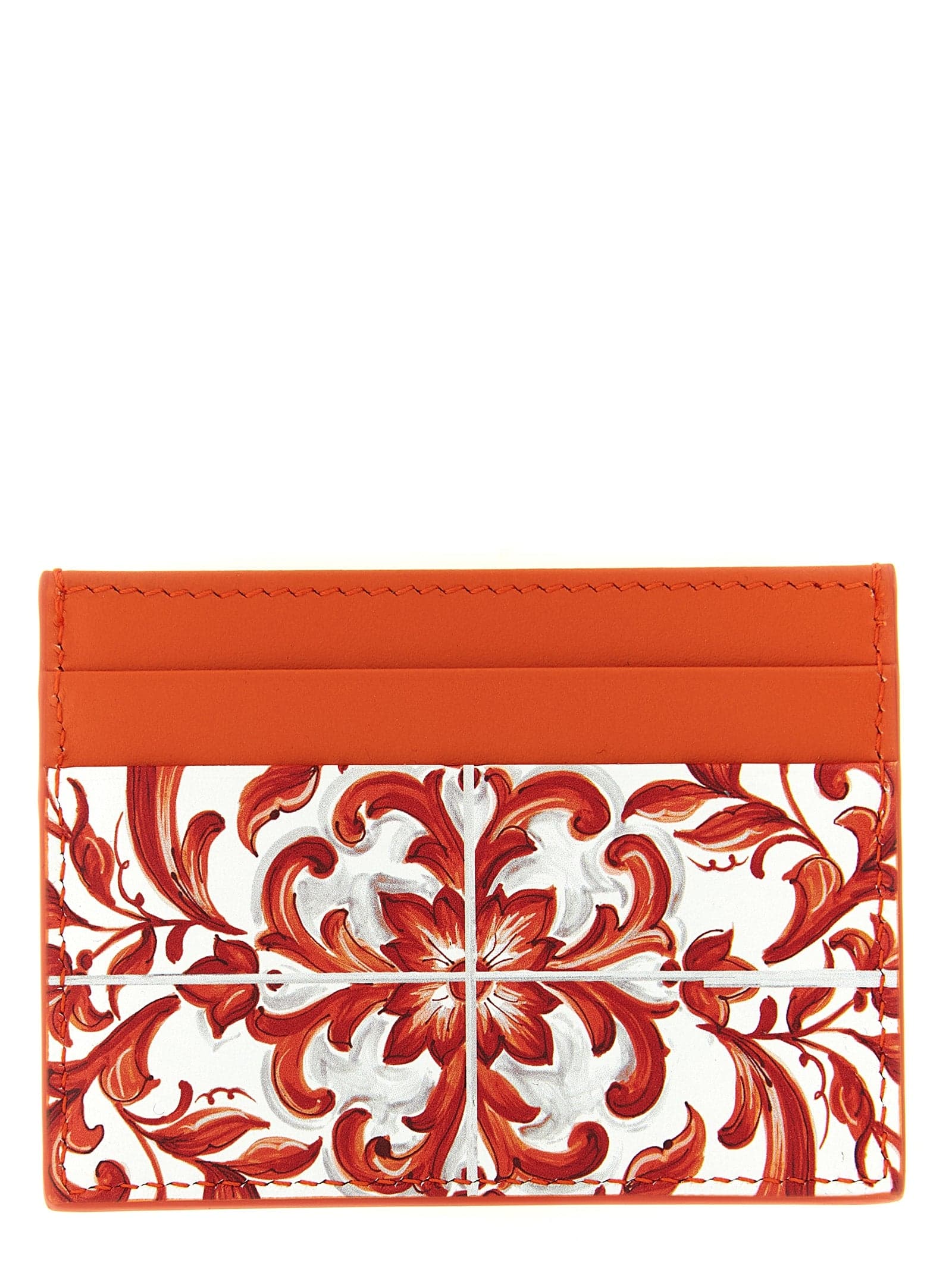 Orange Calfskin Cardholder - 2