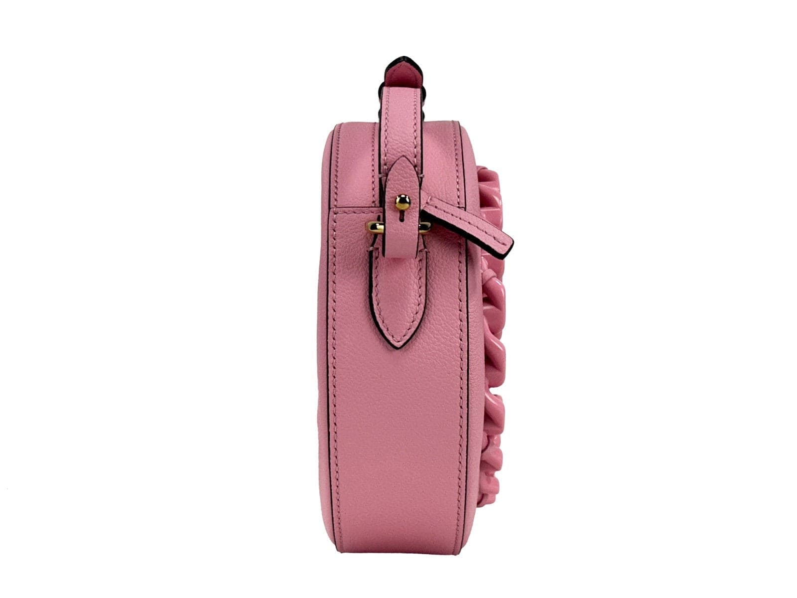 Versace Round Disco Leather Camera Case Crossbody Bag - 2