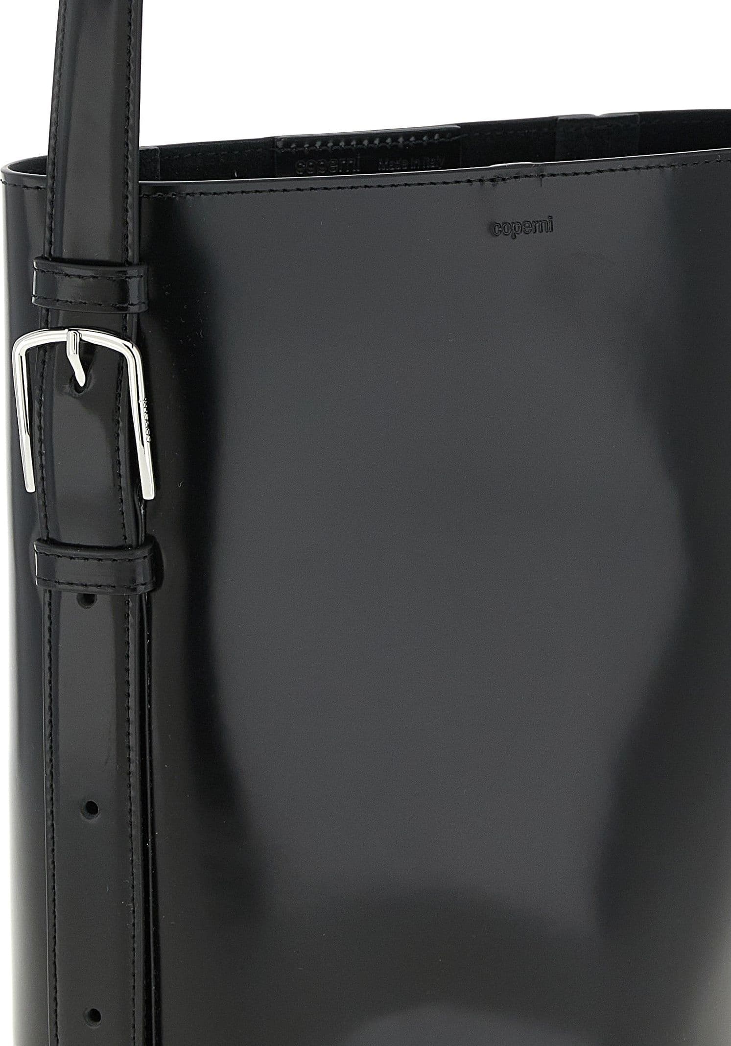 Black Cowhide Shoulder Bag - 3