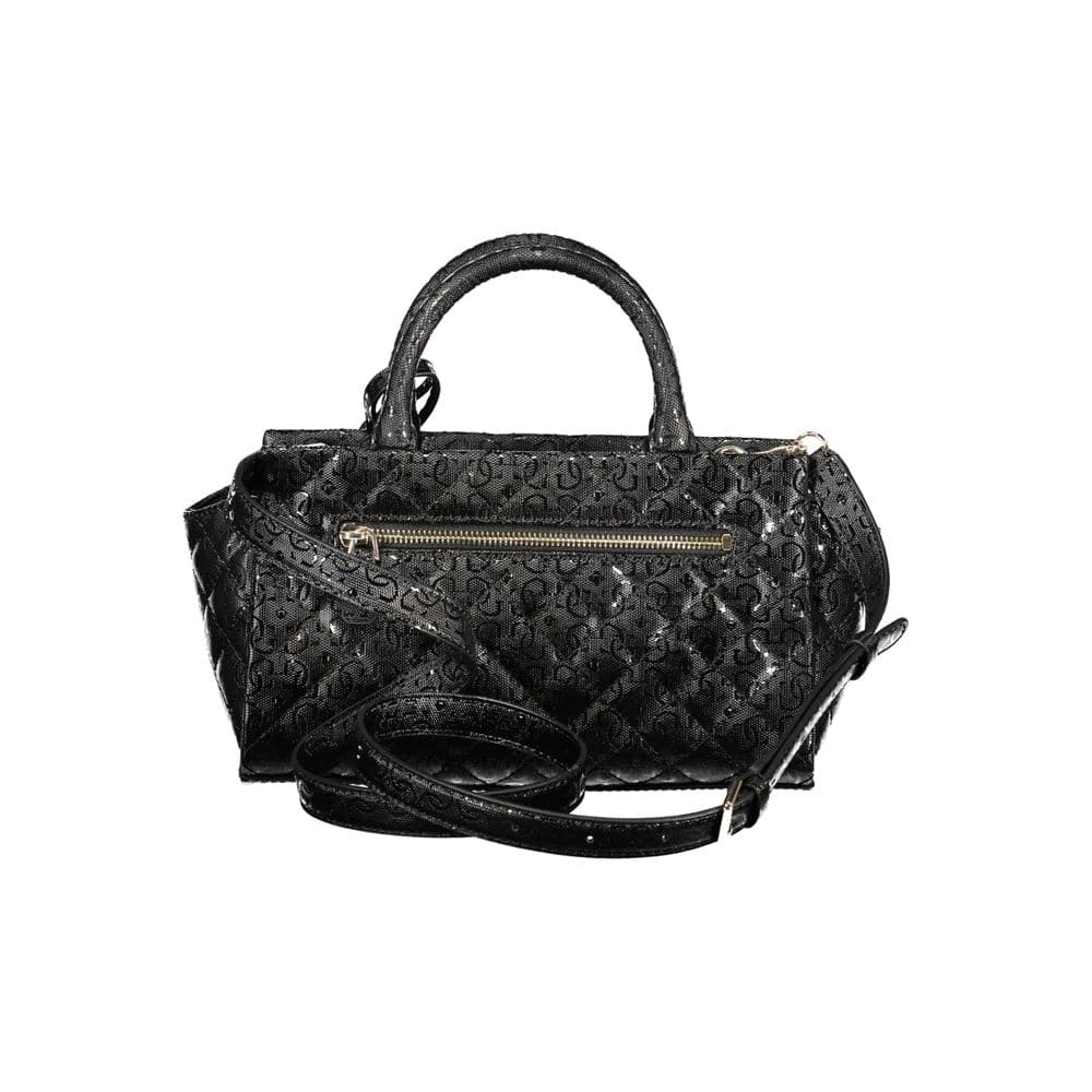 Black Polyurethane Women Handbag - 2