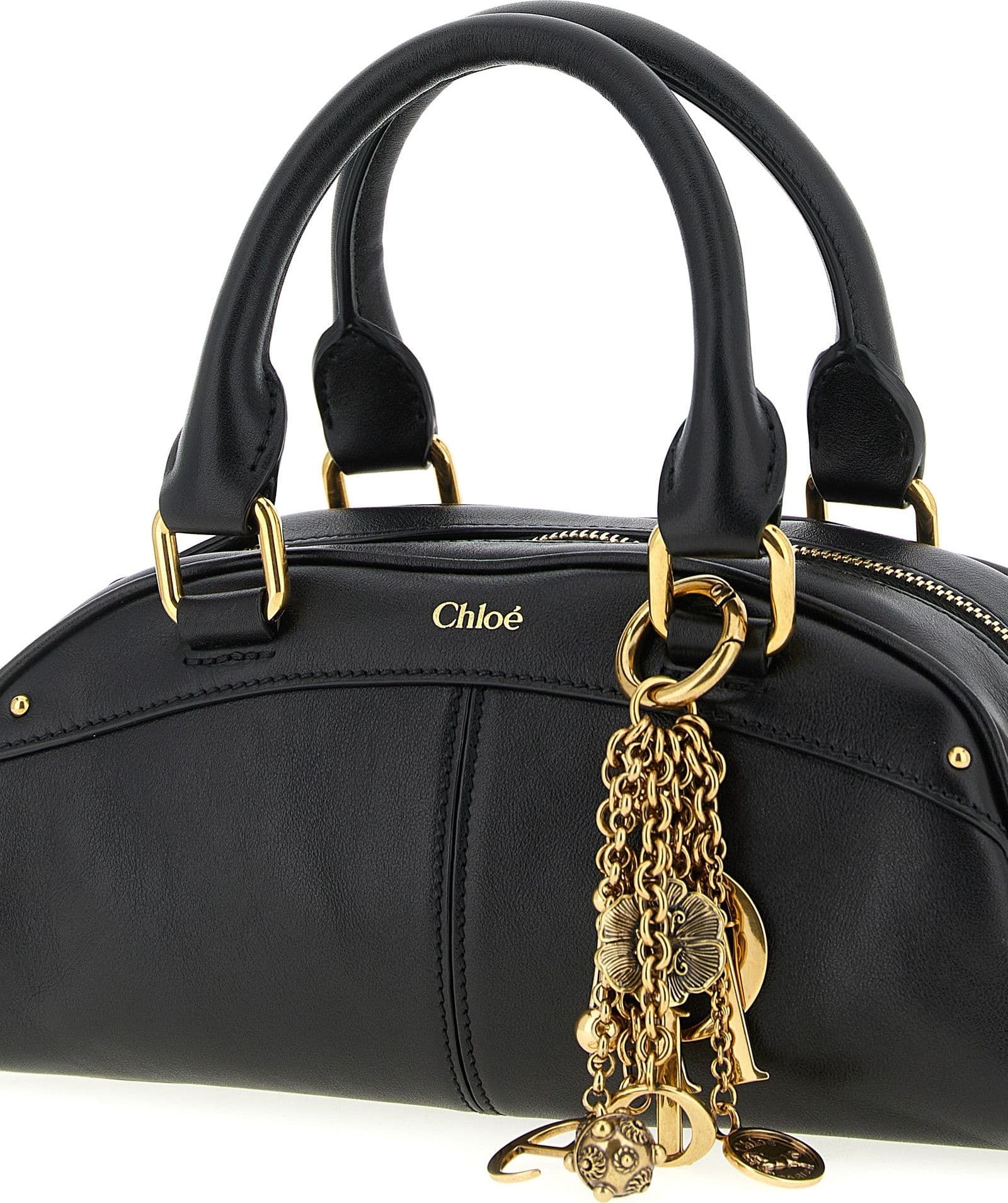 Black Calfskin Handbag - 3