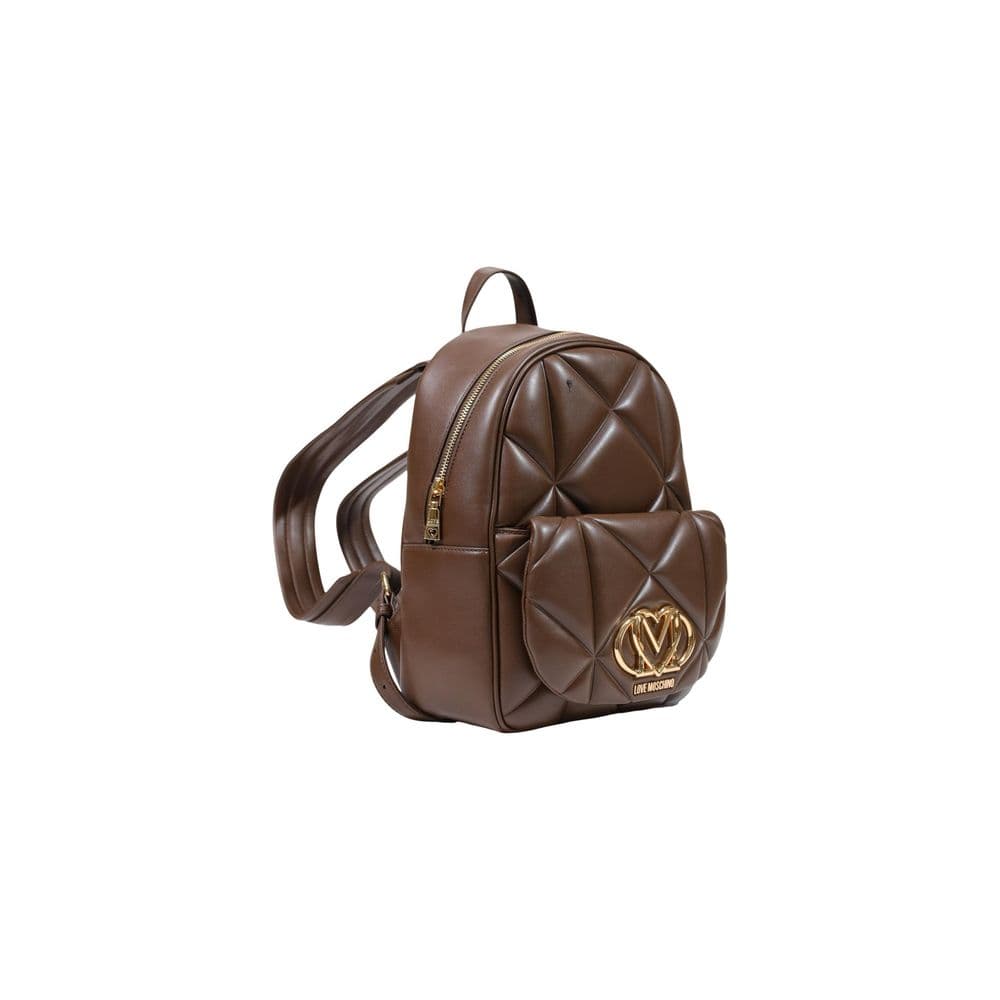 Brown Polyethylene Backpack - 3