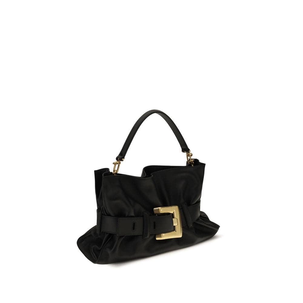 Black Calf Leather Bos Taurus Handbag - 2