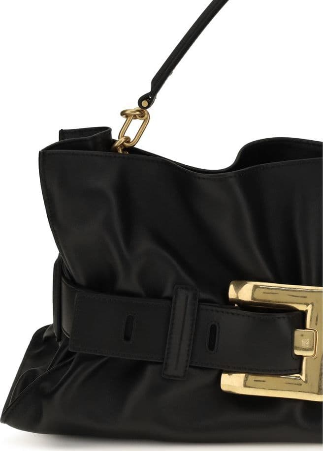 Black Calf Leather Bos Taurus Handbag - 4