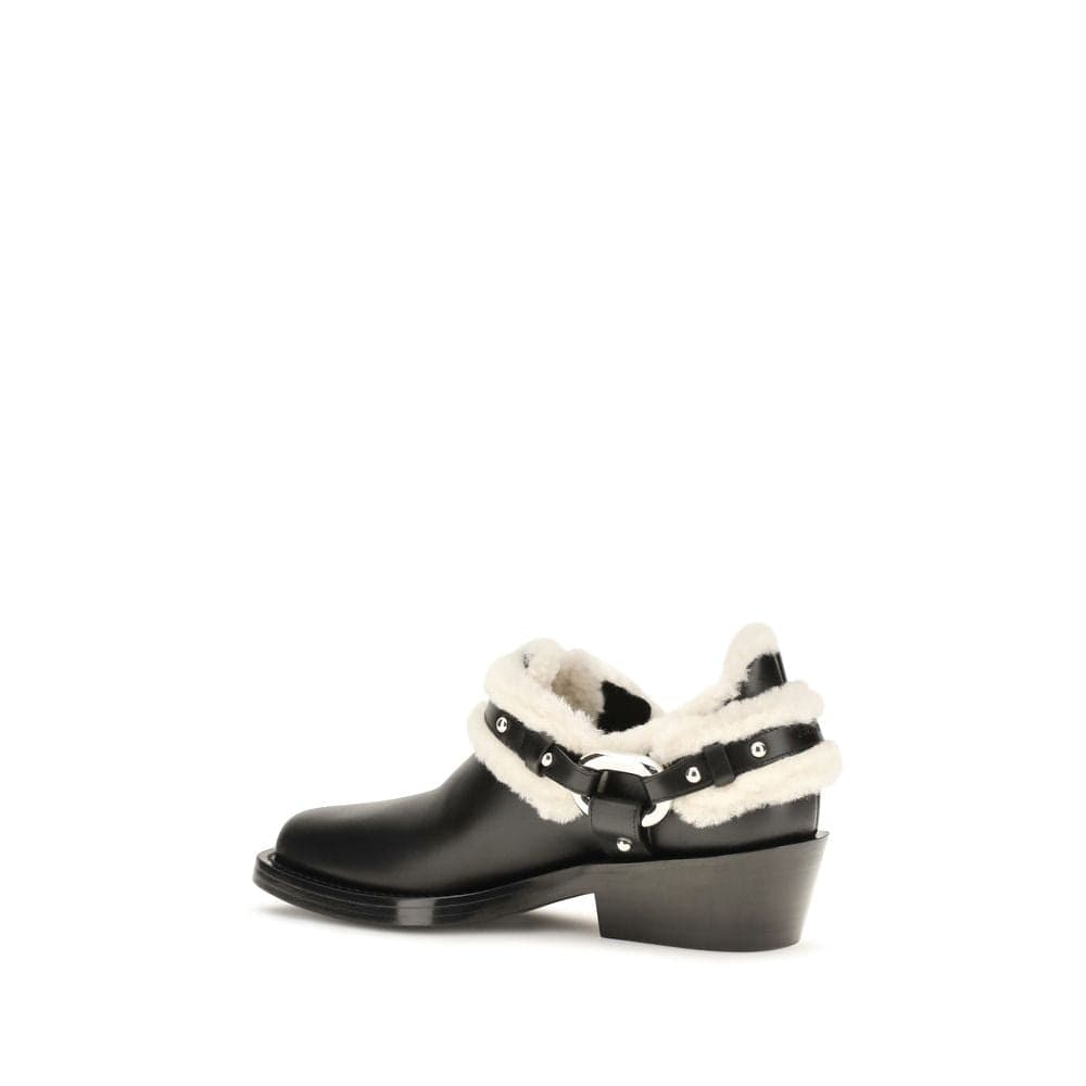 Black Calf Leather Bos Taurus Ankle Boots - 3