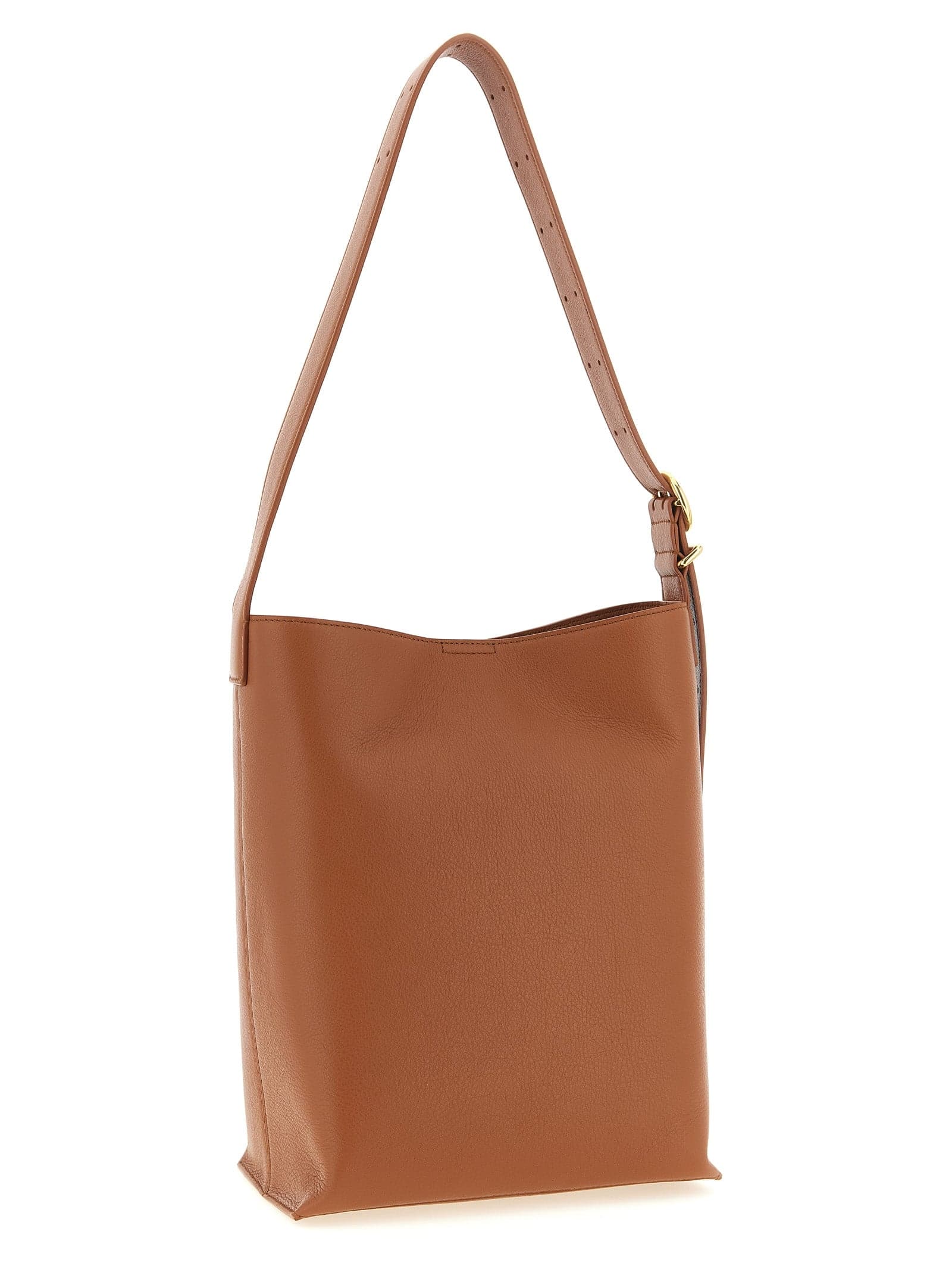 Brown Calfskin Shoulder Bag - 2