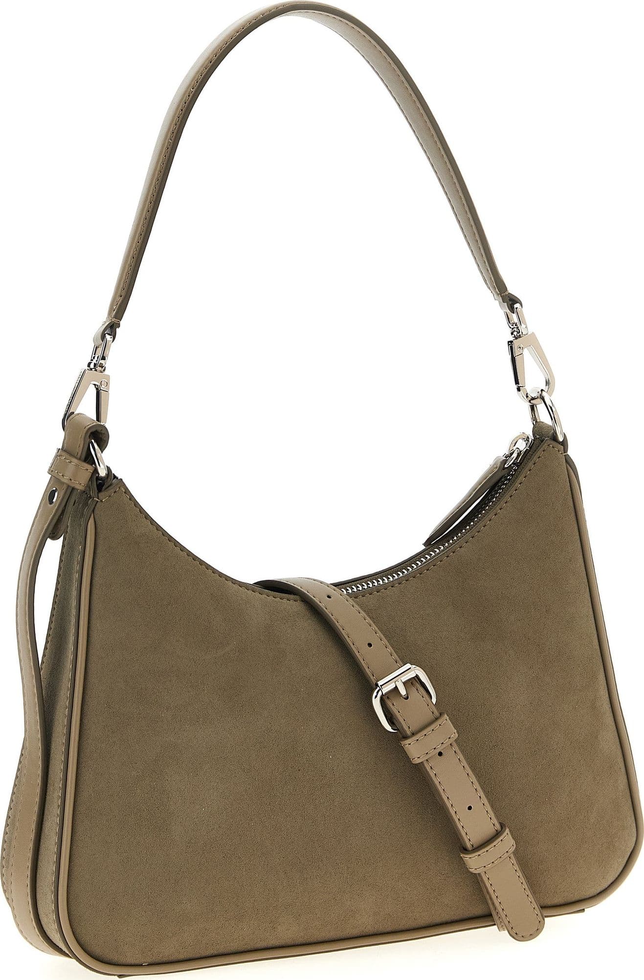 Gray Polyamide Shoulder Bag - 2