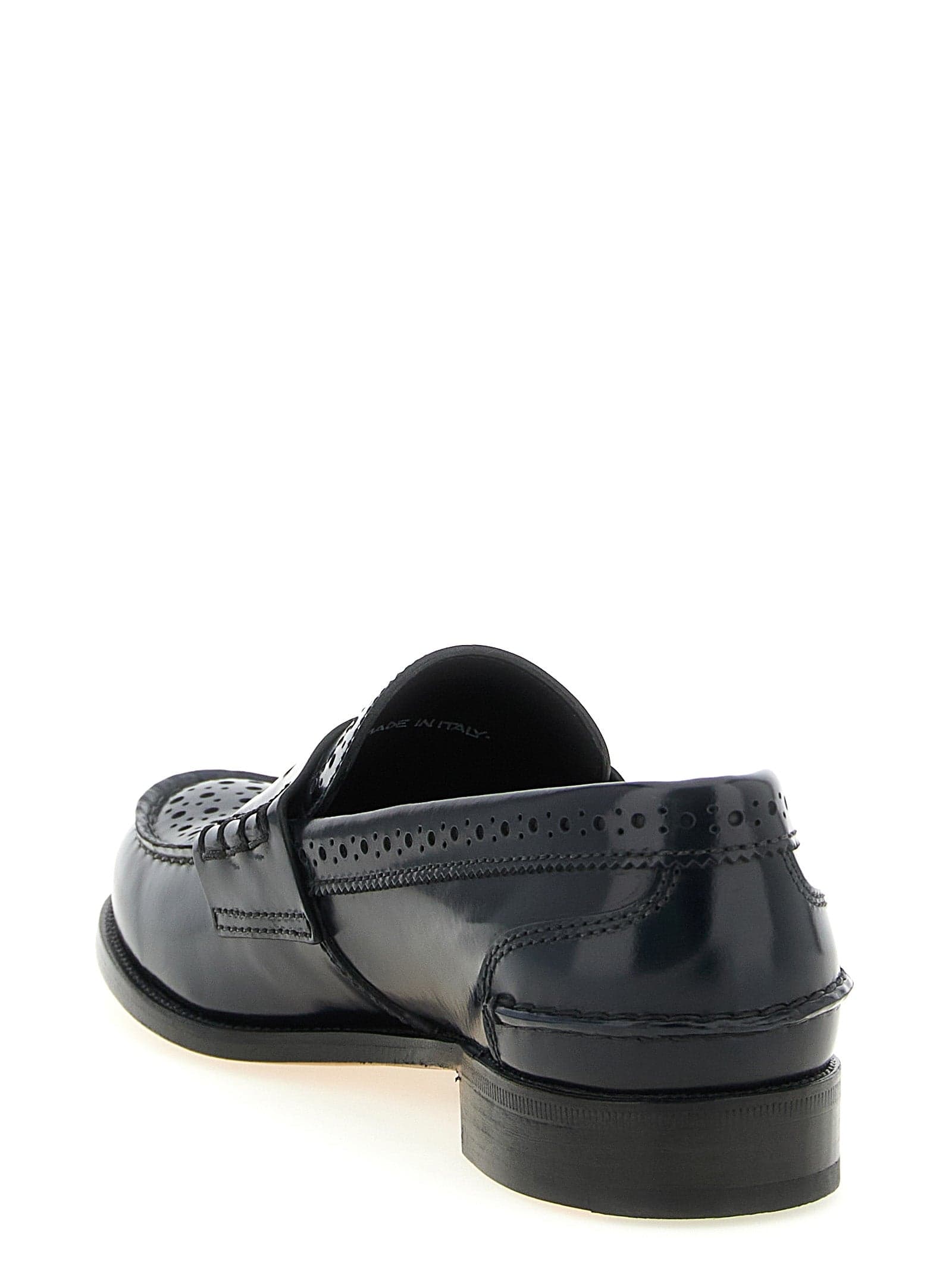 Blue Calfskin Slip-On Loafers - 3