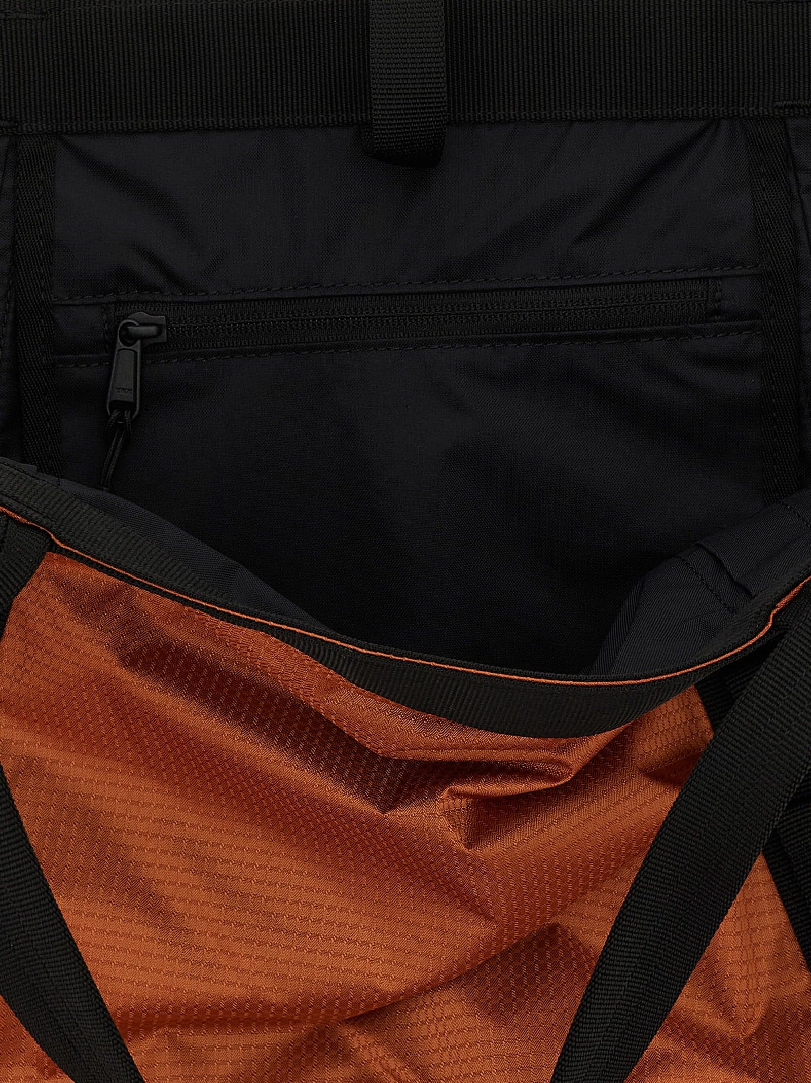 Orange Nylon Tote Bag - 4