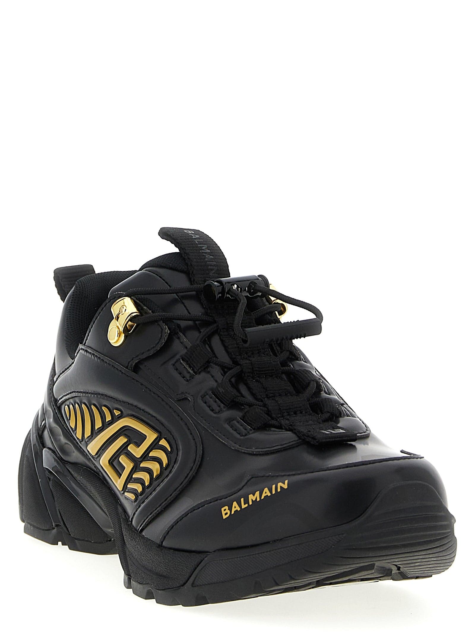 Black Nylon Athletic Sneakers - 2