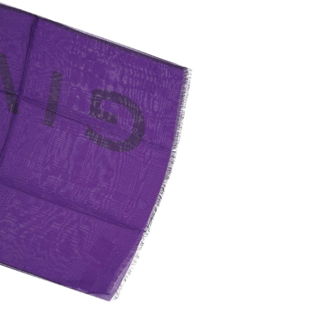 Purple Cashmere Foulard - 3