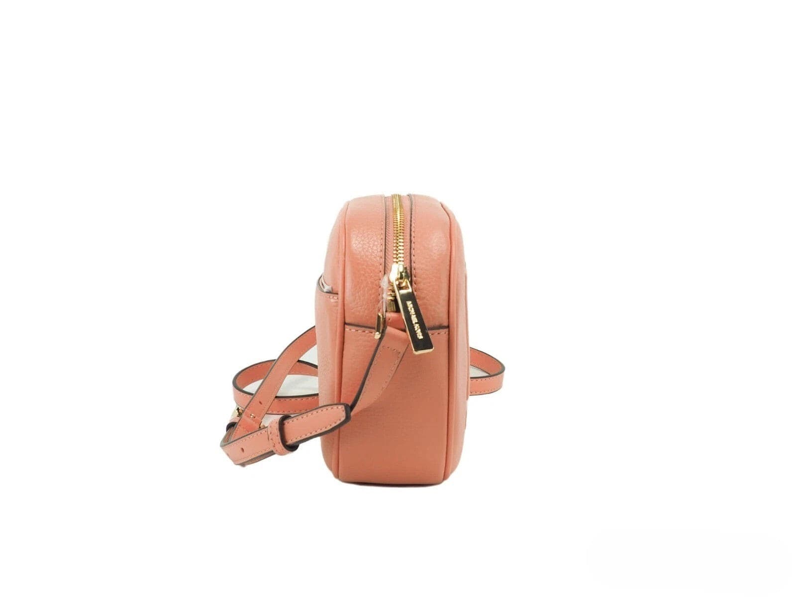Michael Kors Jet Set Travel Medium Sherbert Leather Oval Camera Crossbody Bag - 3