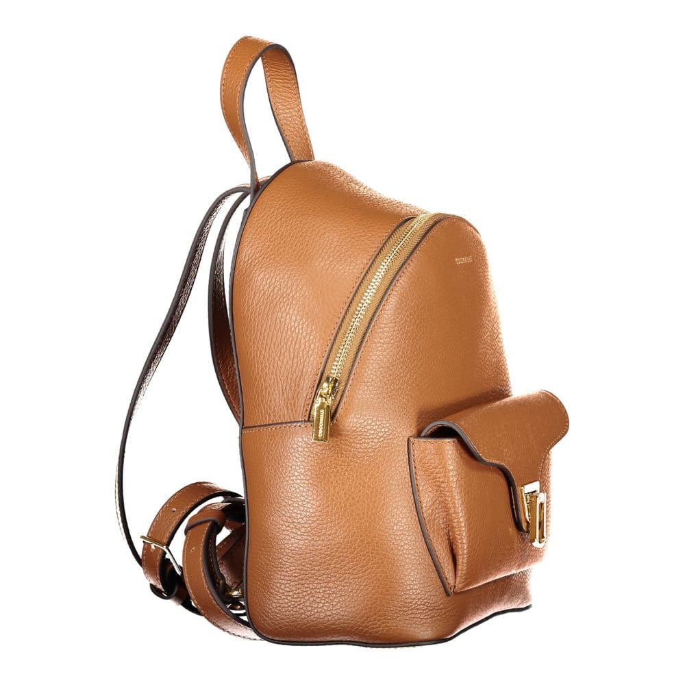 Marrone Leather Women Backpack - 3