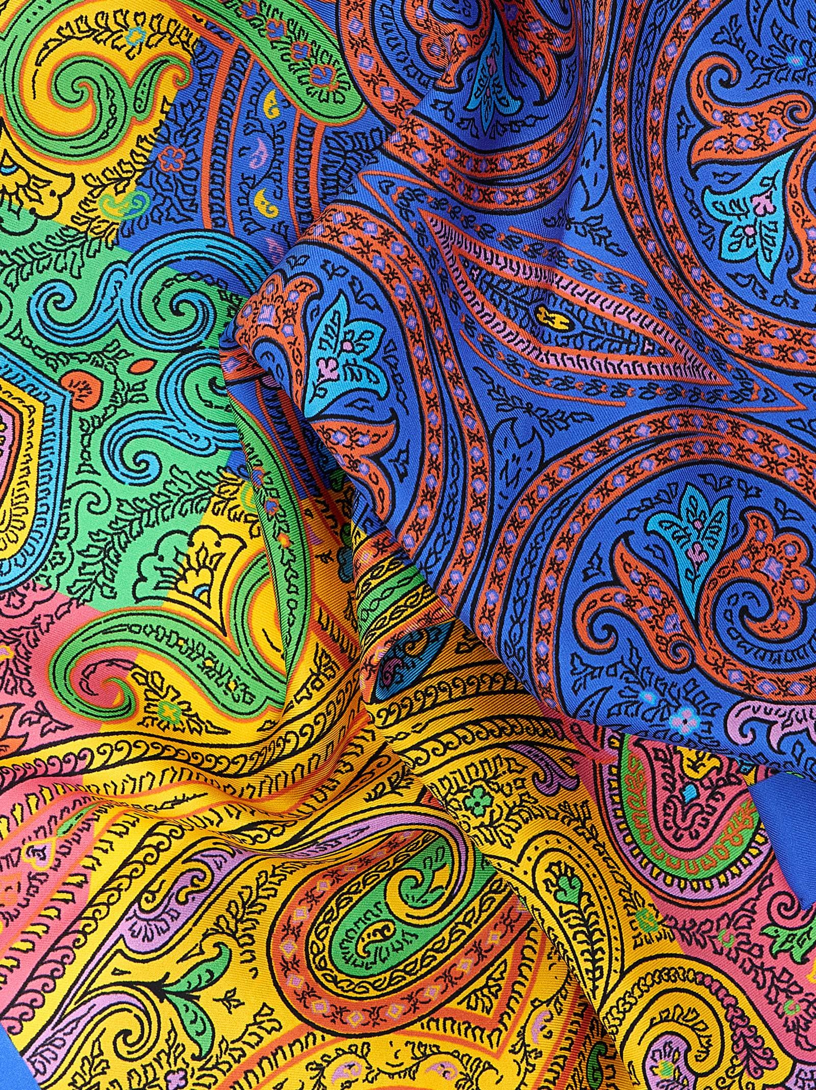Multicolor Silk Scarf - 3