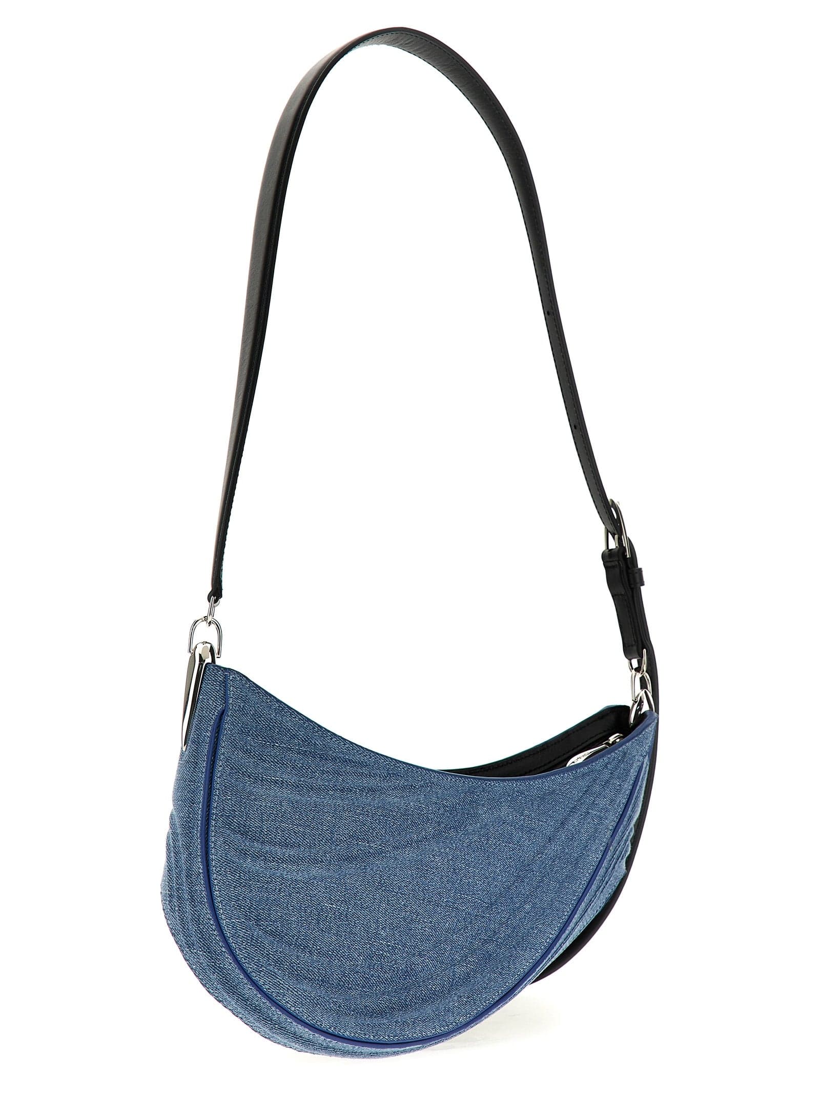 Blue Calfskin Shoulder Bag - 2