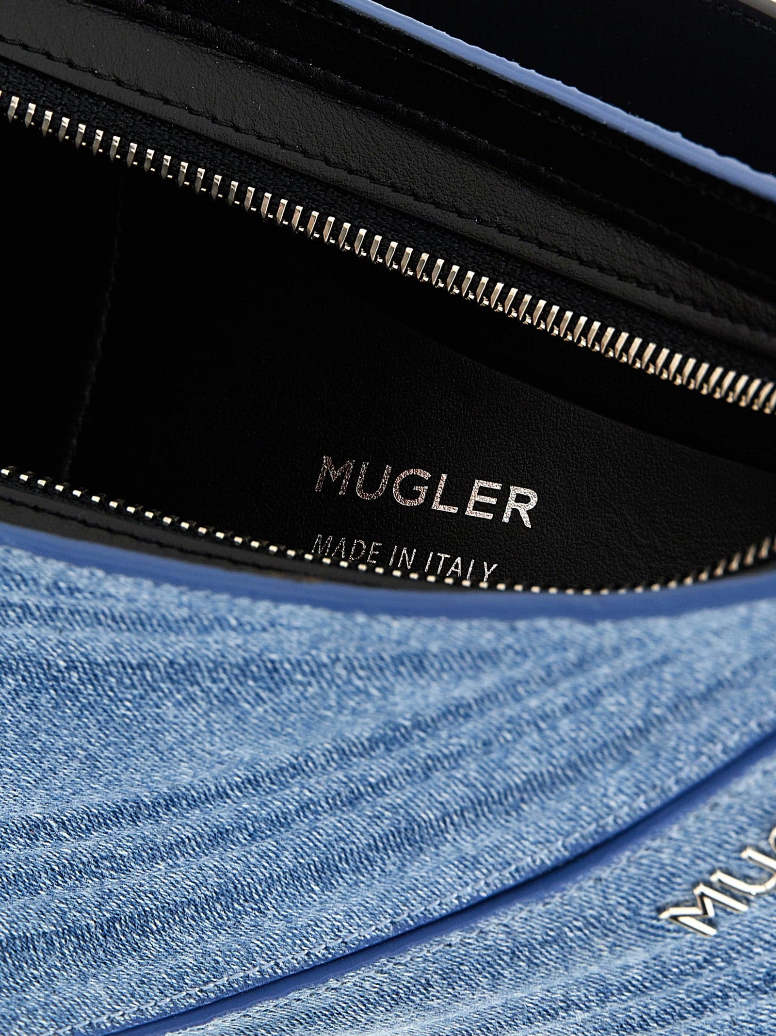 Blue Calfskin Shoulder Bag - 4