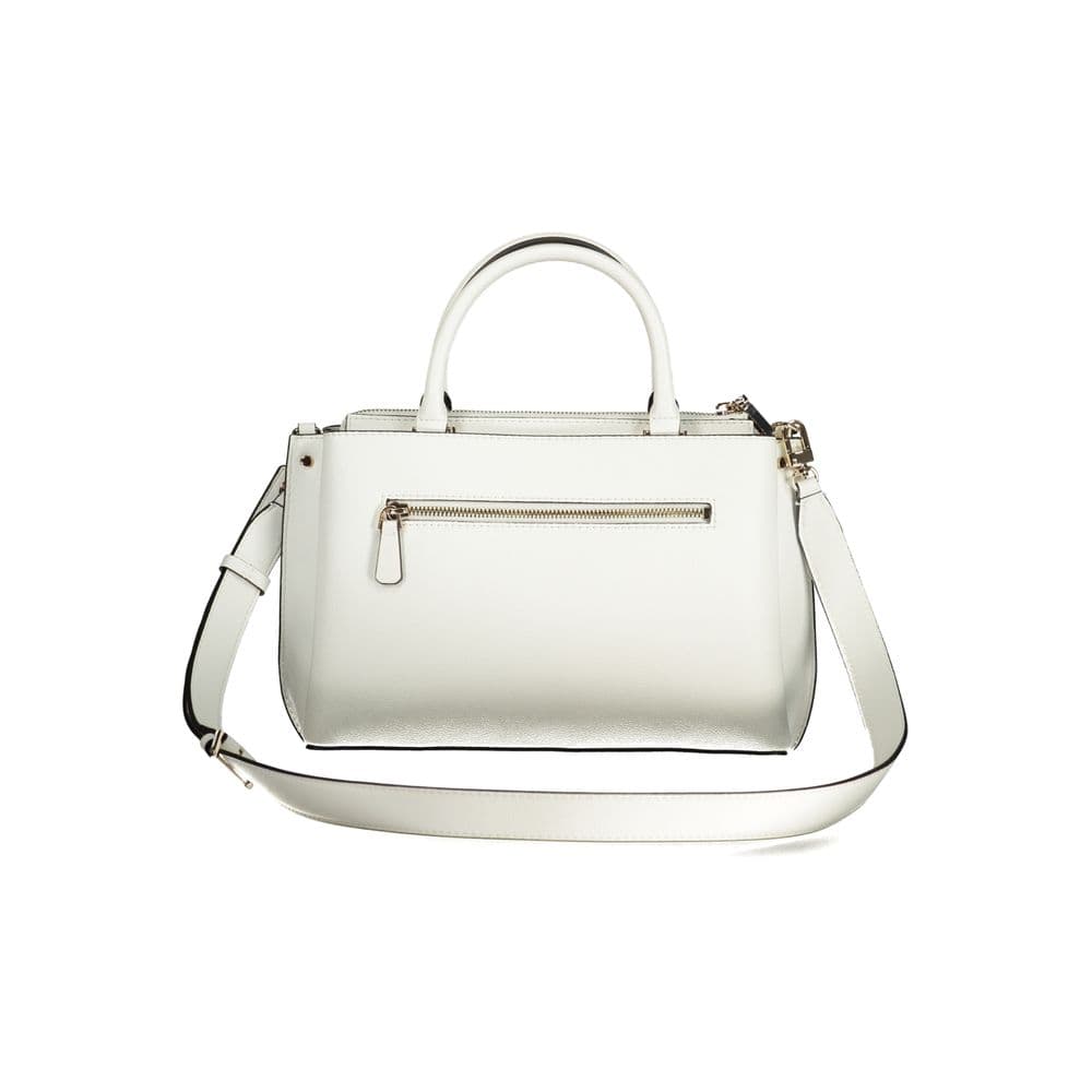 White Polyurethane Women Handbag - 2