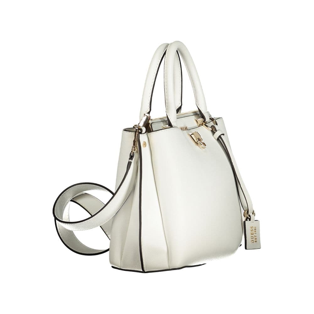 White Polyurethane Women Handbag - 3