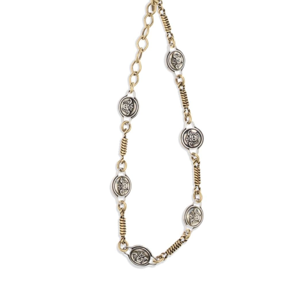 Silver Brass Necklace - 3