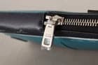 Blue Leather Cross Body Neck Strap Card Slot Phone Pocket - 6