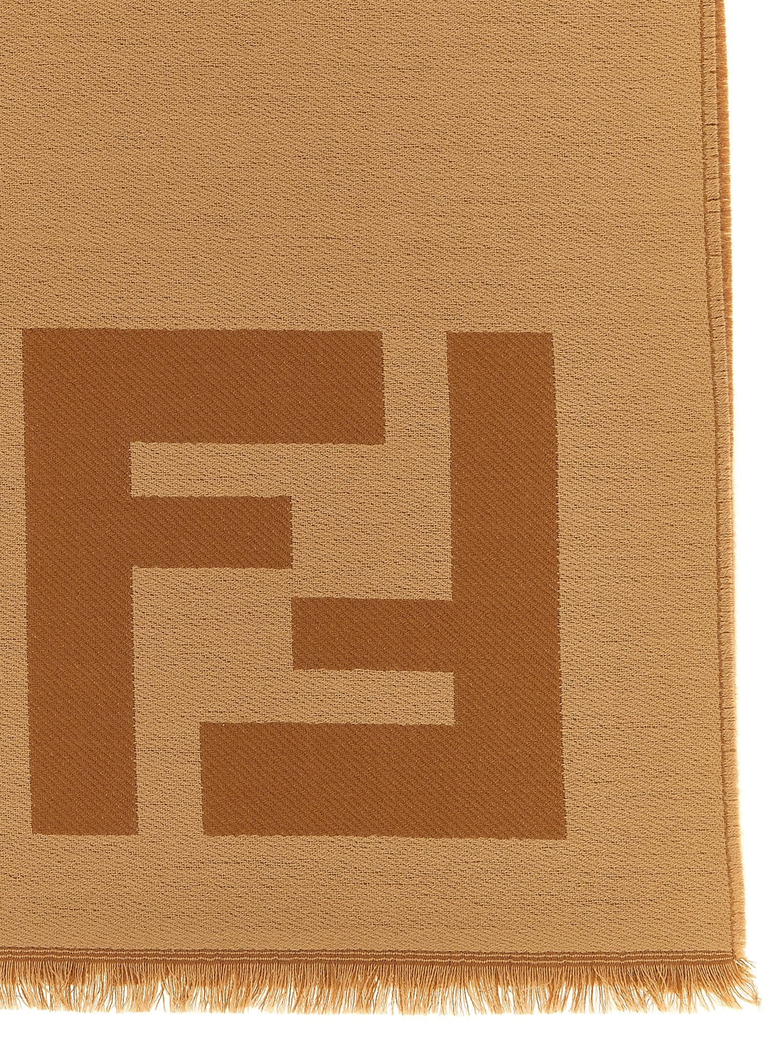 Brown Virgin Wool Foulard - 2