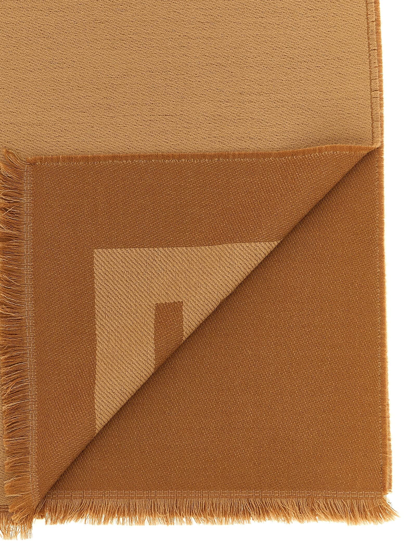 Brown Virgin Wool Foulard - 3