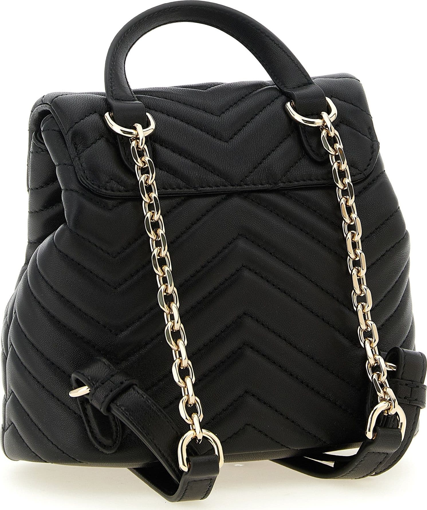 Black Lamb Leather Backpack - 2