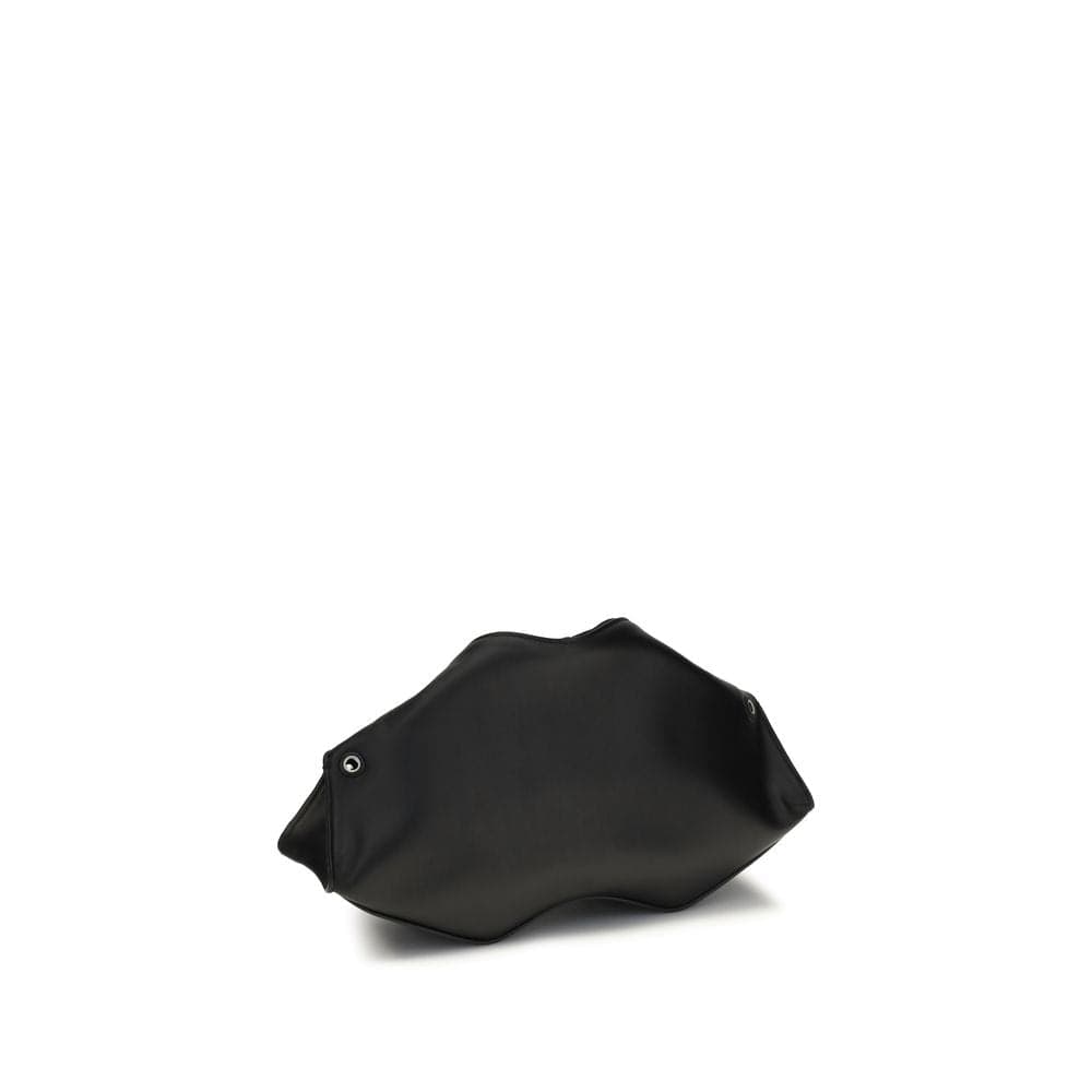 Black Calf Leather Bos Taurus Clutch Bag - 3