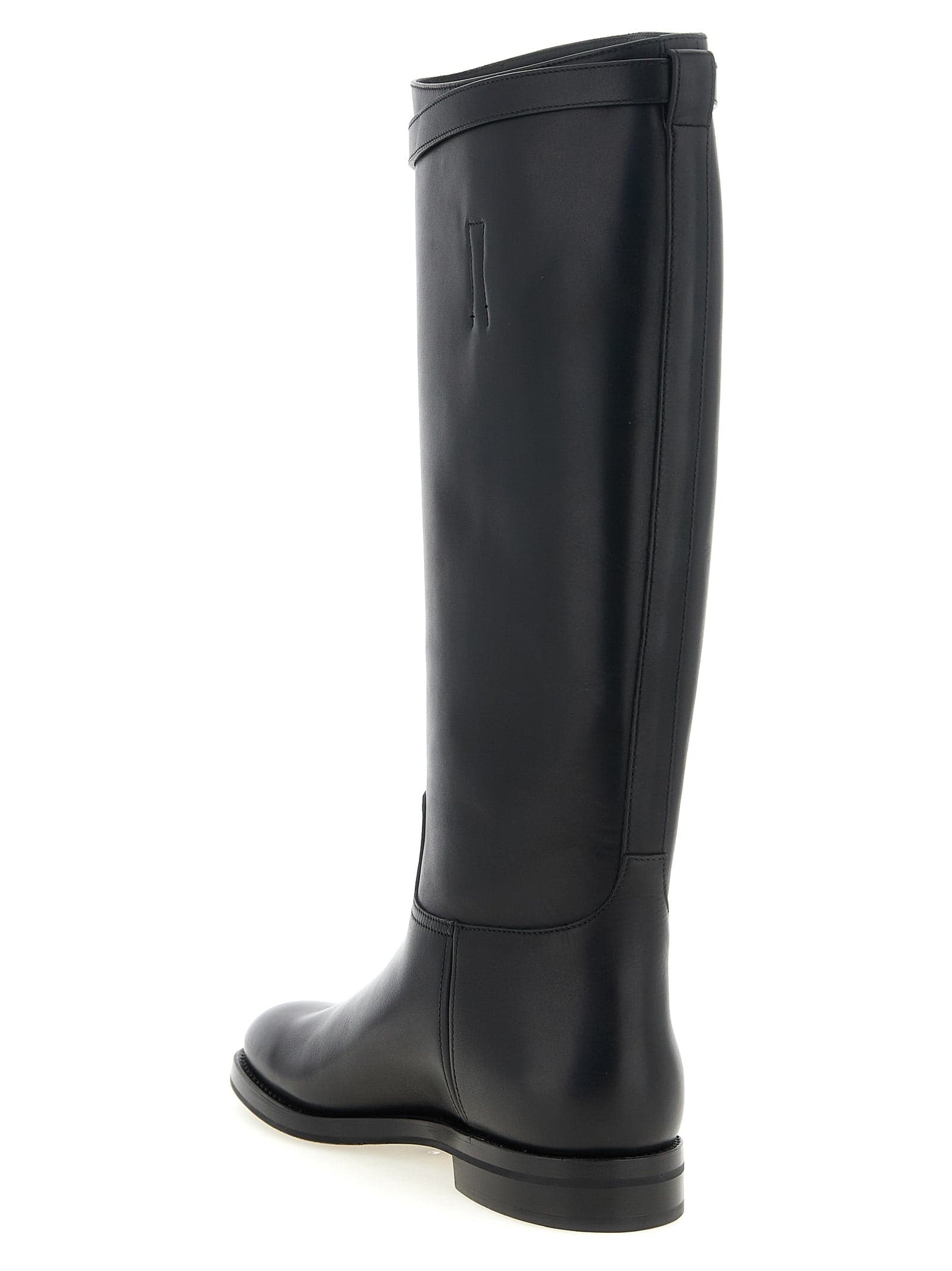 Black Calfskin Over The Knee - 3
