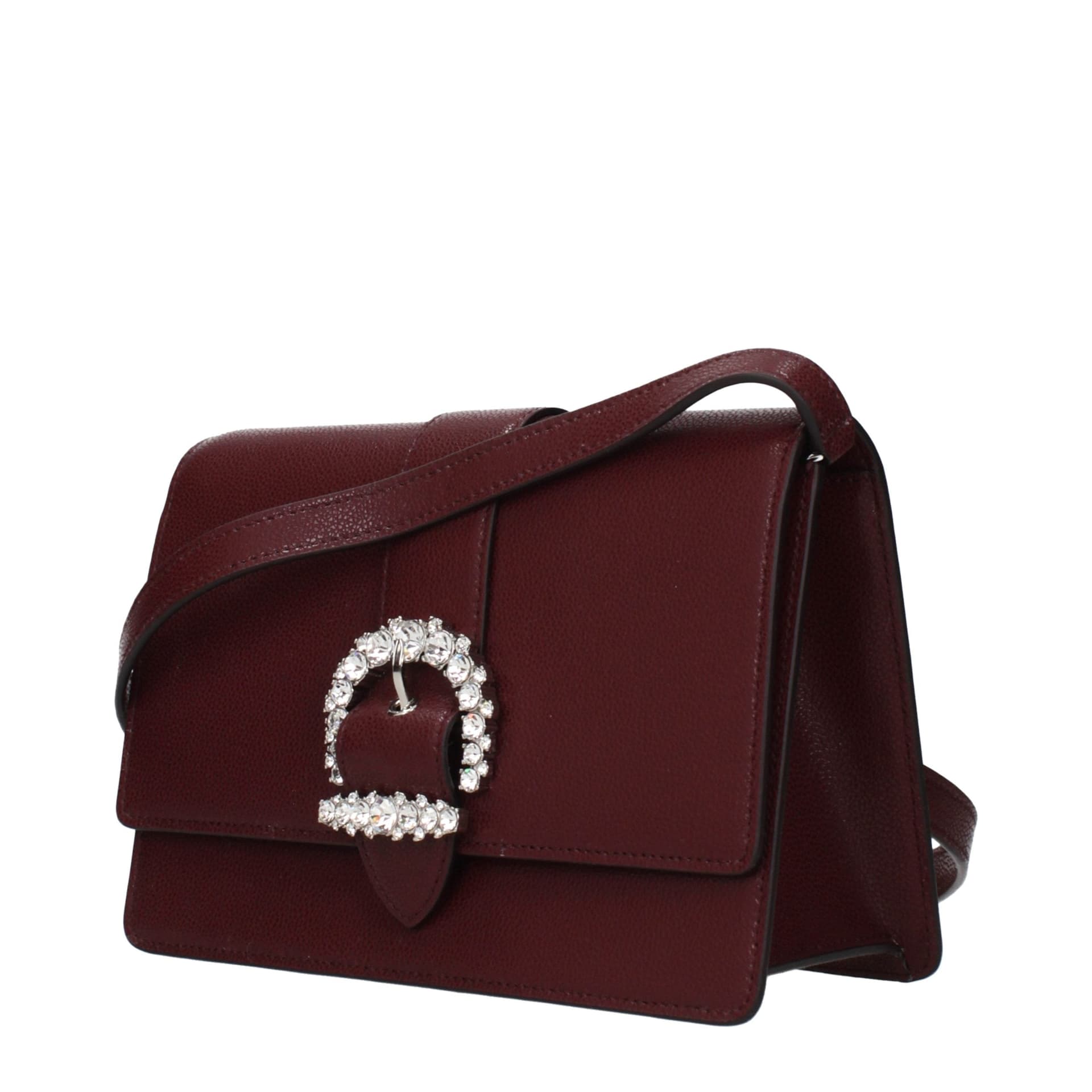 Red Leather Crossbody Bag - 2