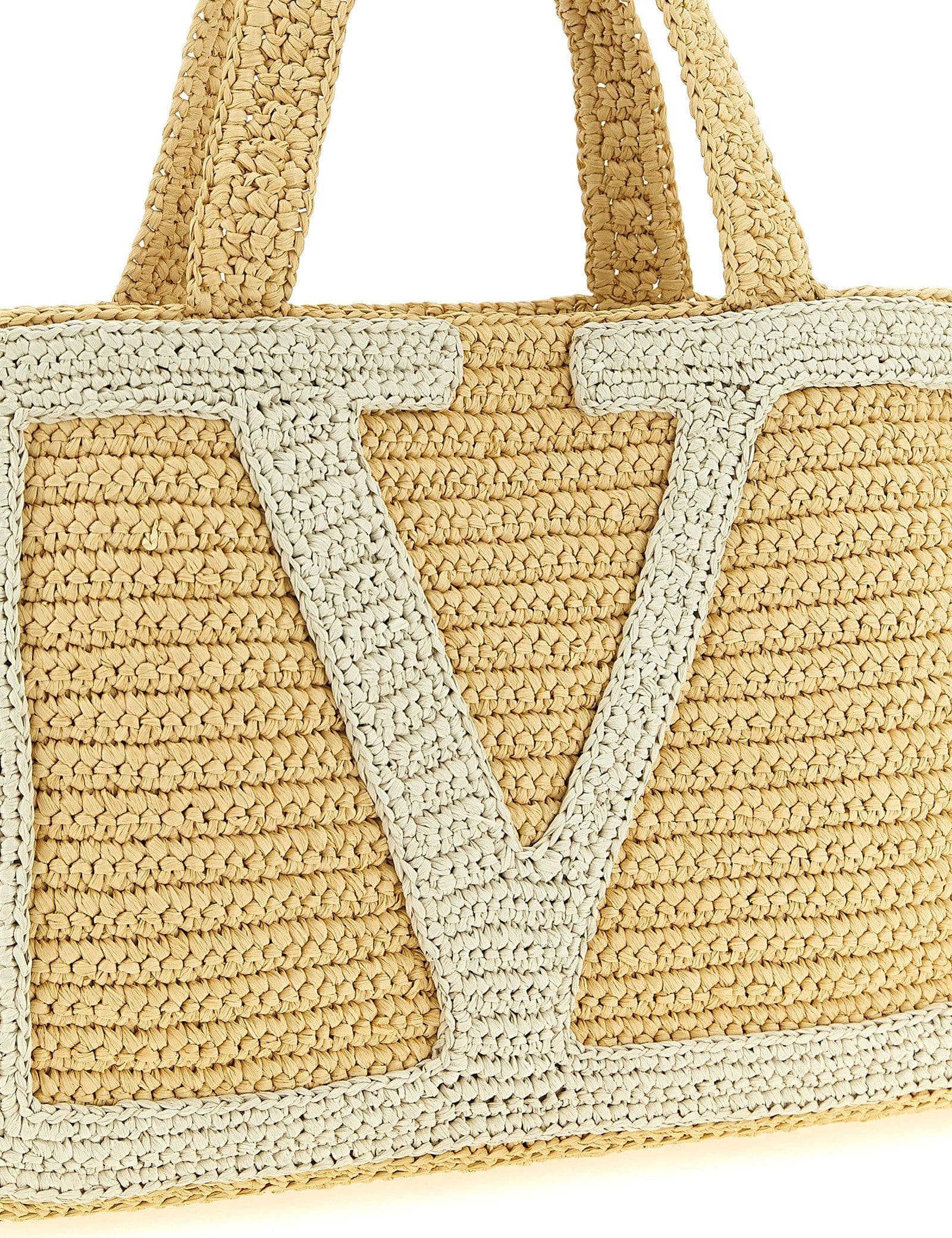 White Viscose Tote Bag - 3