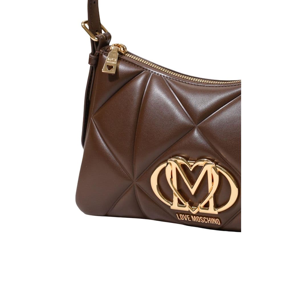 Brown Polyethylene Handbag - 4
