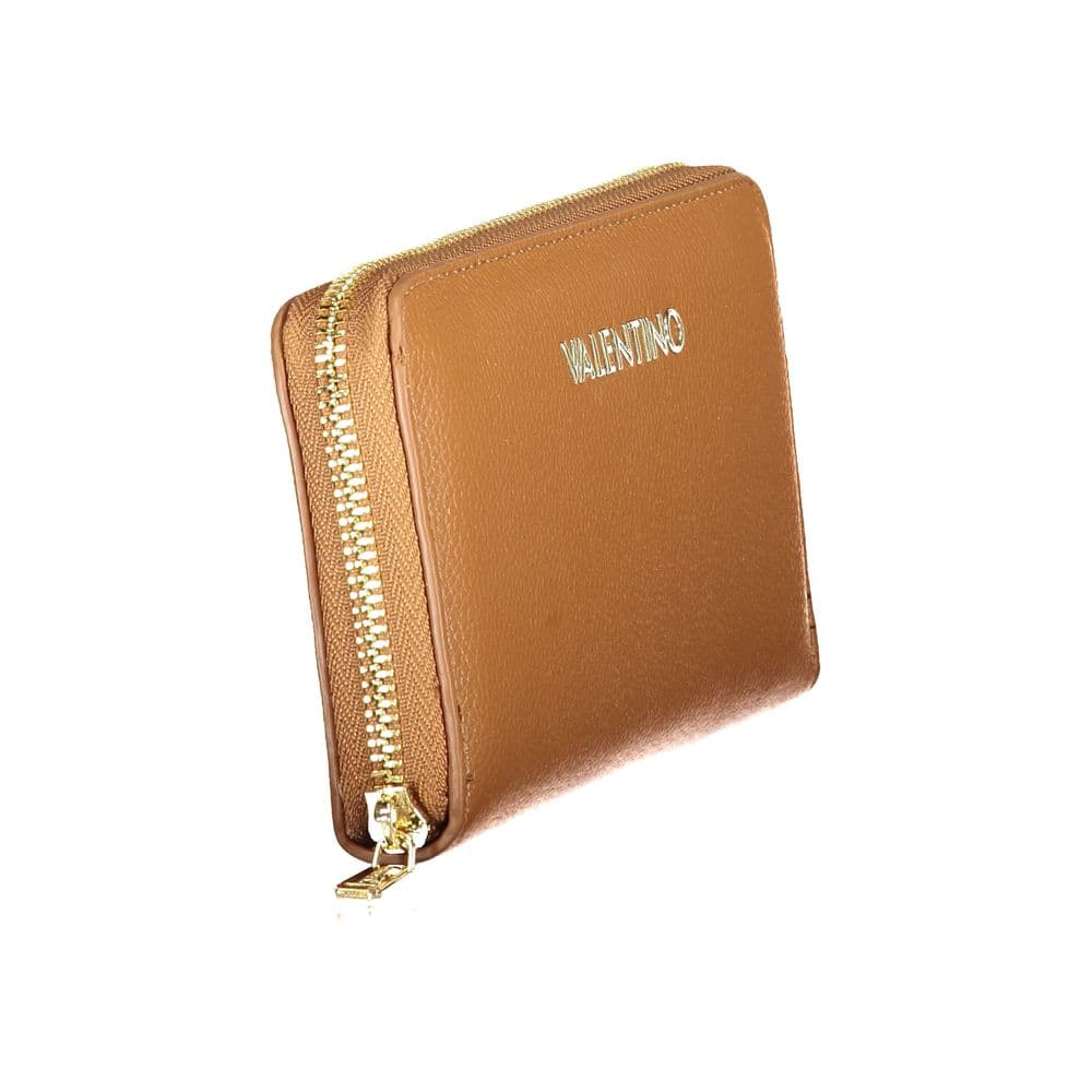 Brown Polyurethane Women Wallet with Zip Closure - 3